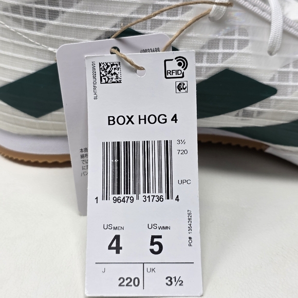 Adidas Box Hog 4 White Collegiate Green IH2731 Shoes Men\'s Size 4 New main image 7